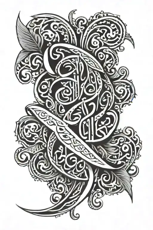 Student Of Life In Arabic Calligraphy That Wraps Around Arm
