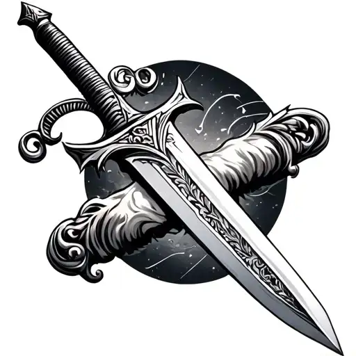 A Sword On A Forearm