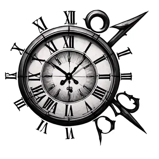 Clock With Roman Numbers