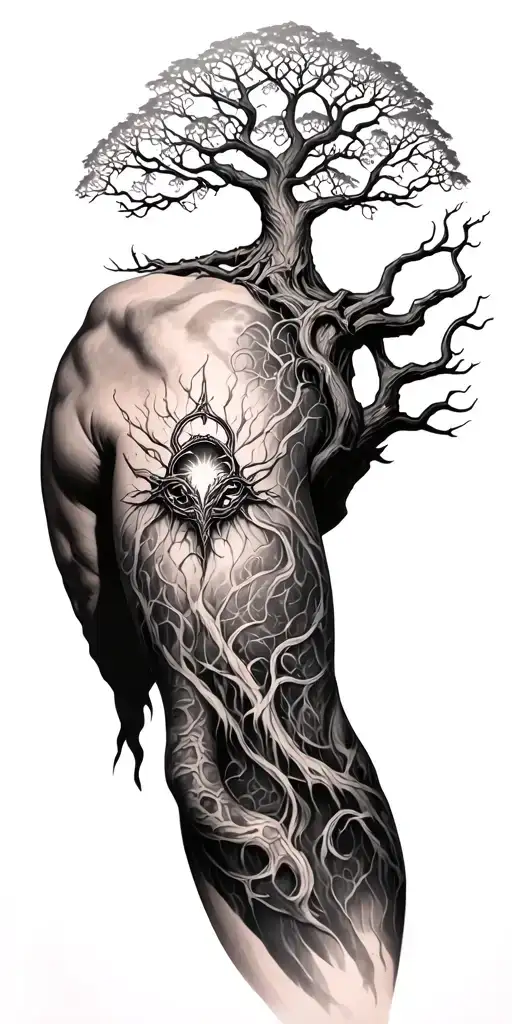 Elden Ring Tree The Top On The Shoulder And Roods On Arms