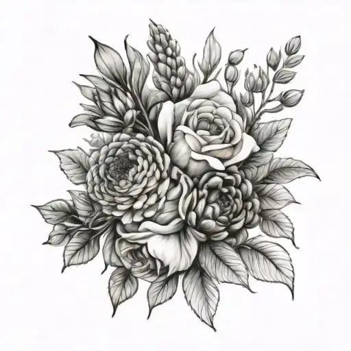 Birth Flower Bouquet