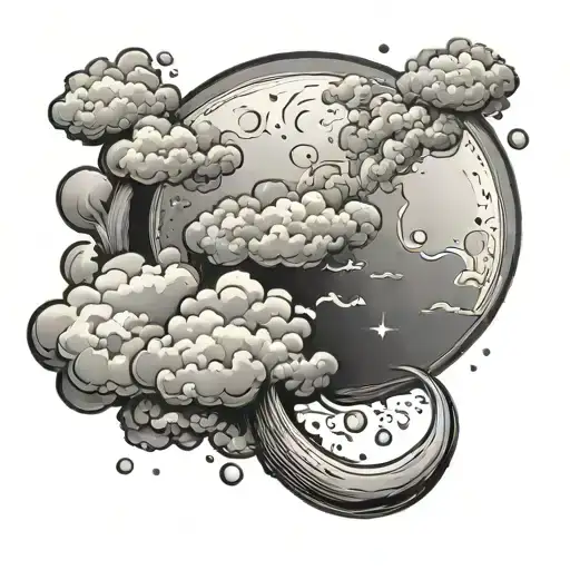 Moon And Cloud