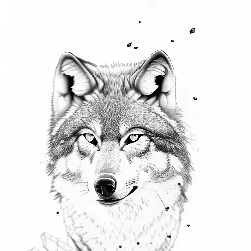 Blooded Wolf Broken Hourglass Mountain Into Forest Trees