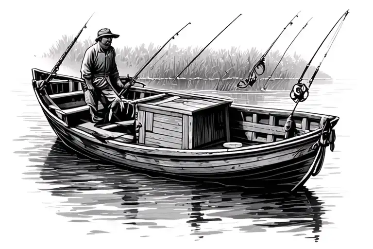 Fishing Row Boat