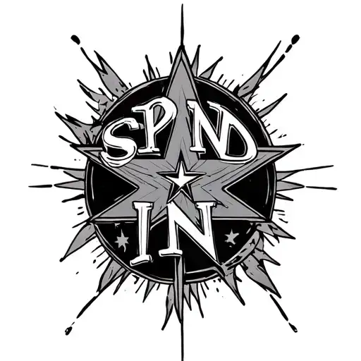 Spnd In Letters With A Single Star