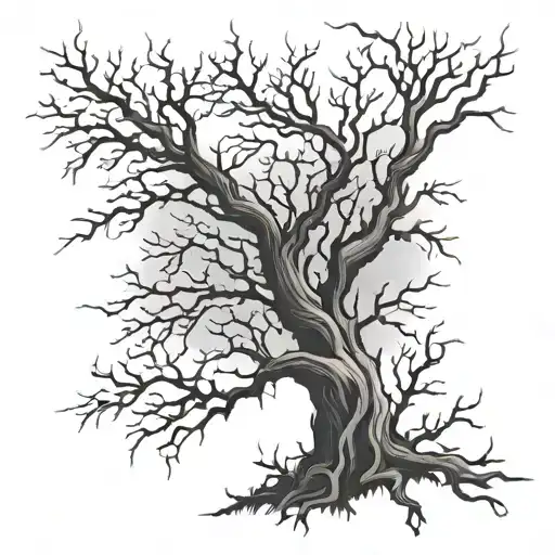 Spooky Branches Half Sleeve