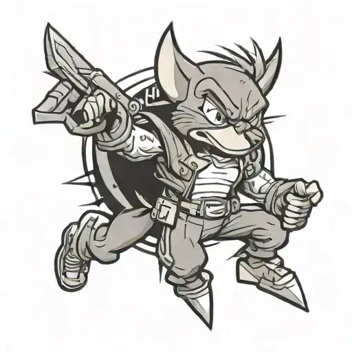 90S Cartoon Character