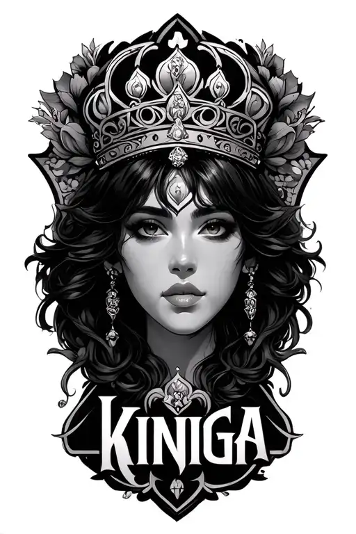 The Name Kinga With Background