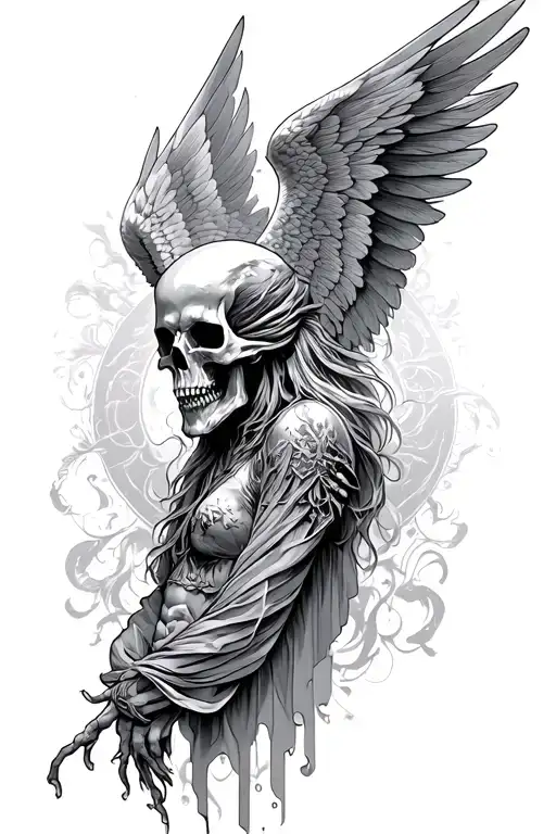 Tall Dark Angel Of Death Type