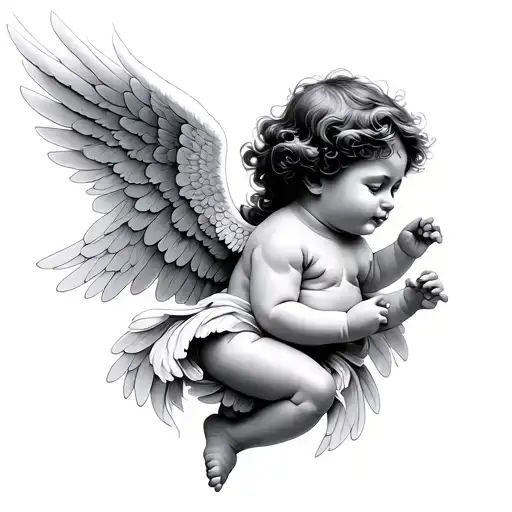 Baby Angel Flying