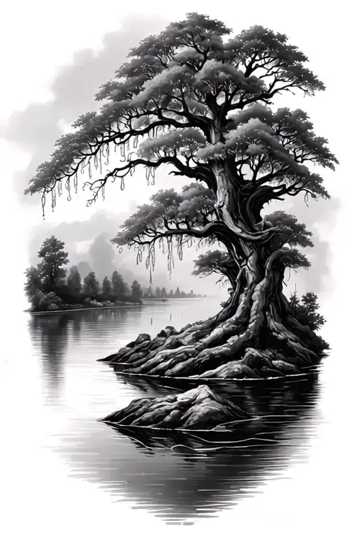 Willow Tree And River Ect