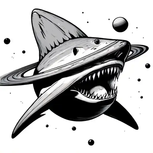 Shark Tooth Shaped Planets Orbiting