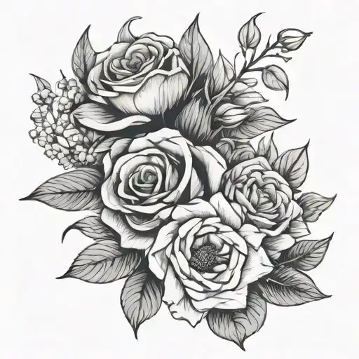 Birth Month Flowe Bouquet Made