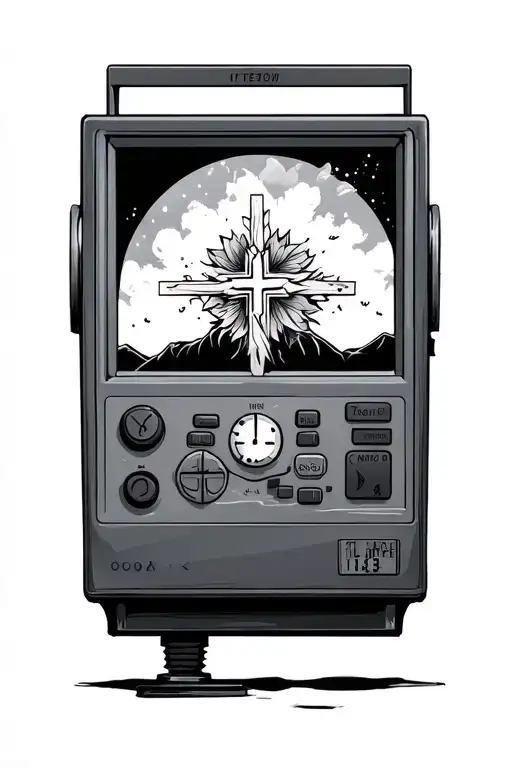 Life Monitor With A Cross