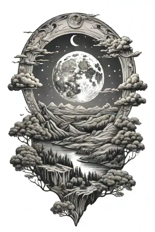 Moon And Landscapes