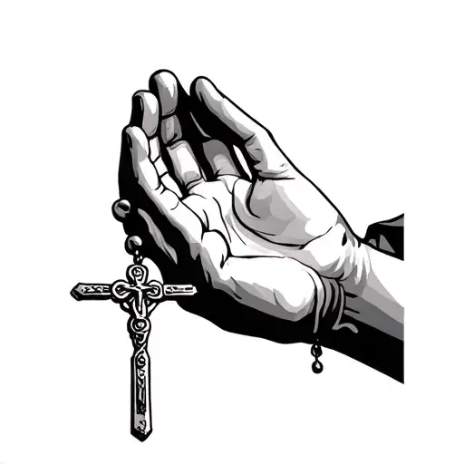 Rosary Praying Hands