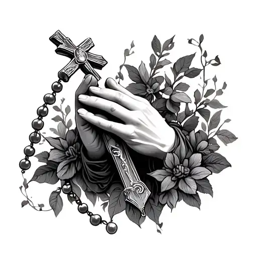 Rosary Praying Hands