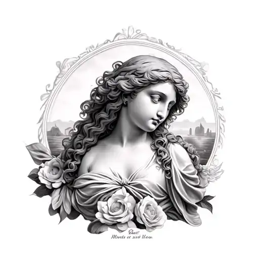 Botticelli Birth Of Venus Tattoo Half Body Covered