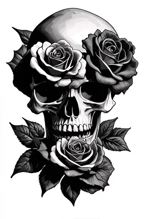 Skull And Roses
