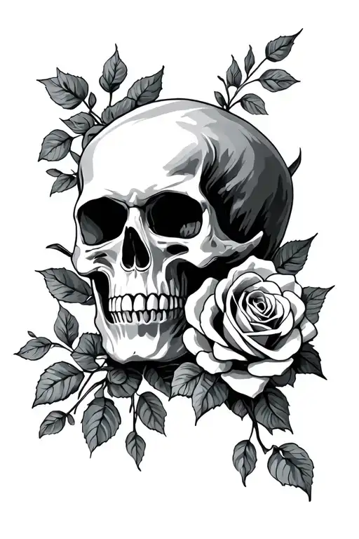 Skull And Roses