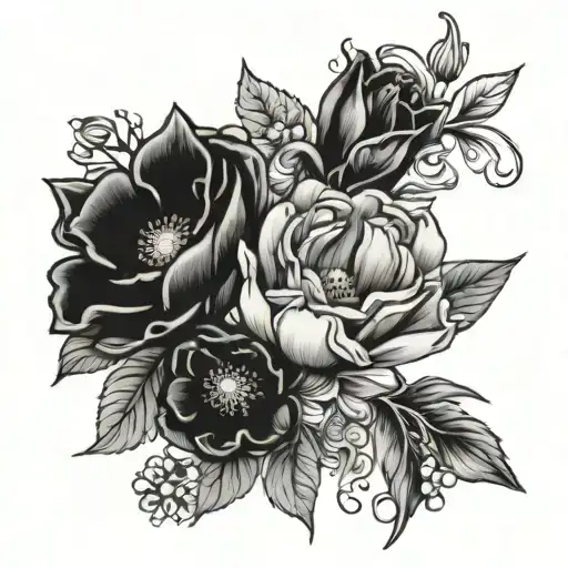 Birth Flowers Intertwined