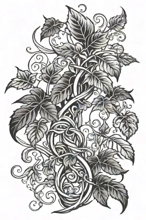 Vine Wrapping Plants Intertwined