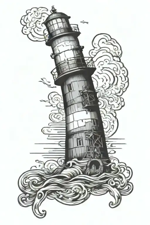 Lighthouse In A Cork Bottle