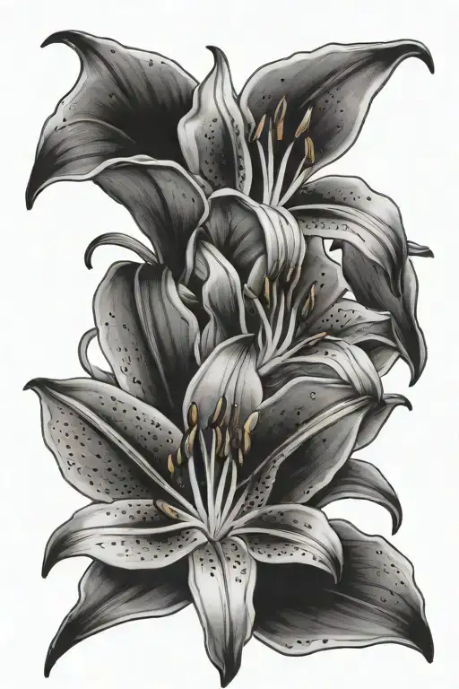 Stargazer Lily And Buds