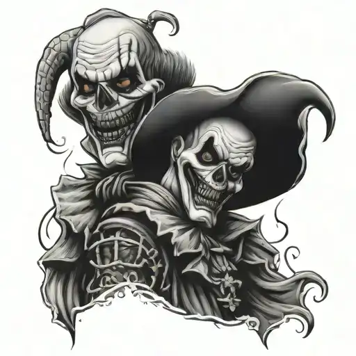 Sinister Clown And Reaper