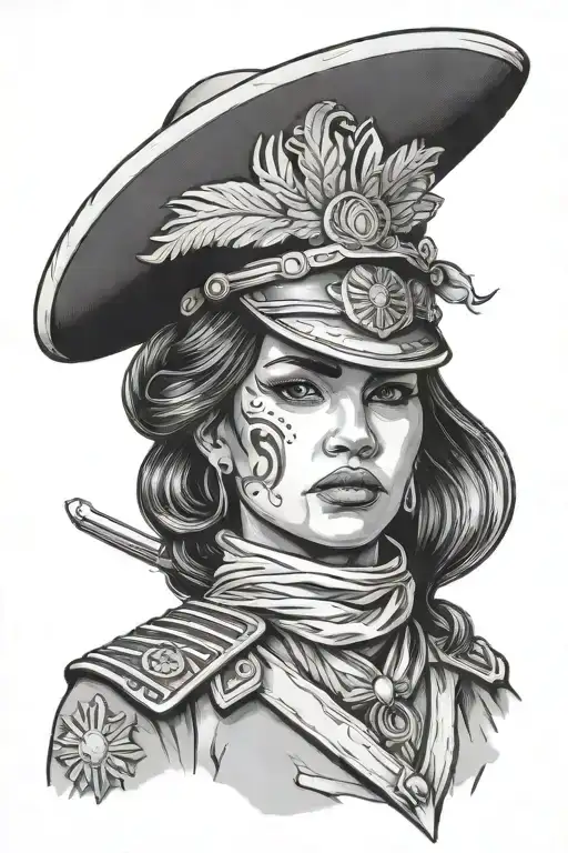 Mexican Female Revolutionary Soldier