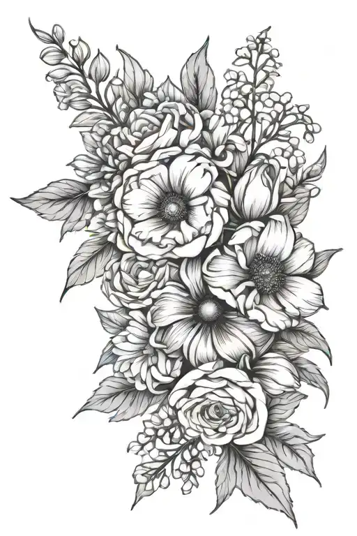 Birth Flower Bouquet