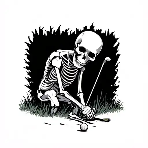 Skeleton Golfing