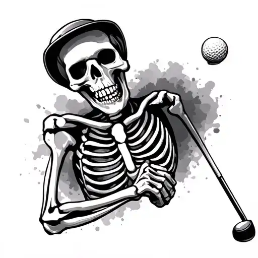 Skeleton Golfing