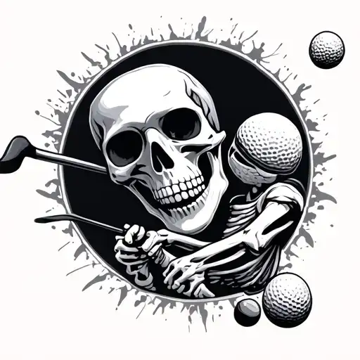 Skeleton Golfing