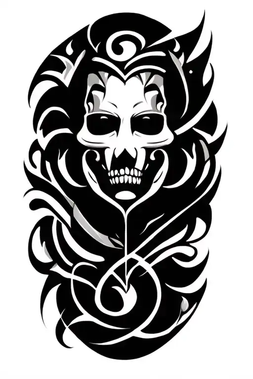 Full Sleeve Tribal Tattoo Design