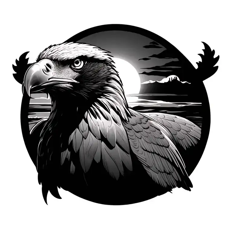Eagle Sun Setting