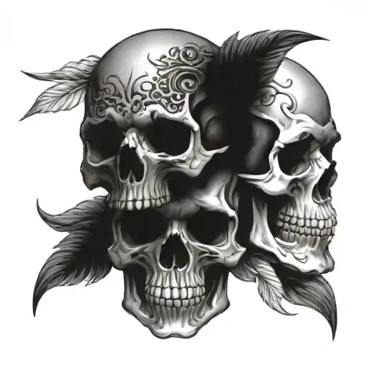 Skulls Representing Dark Periods