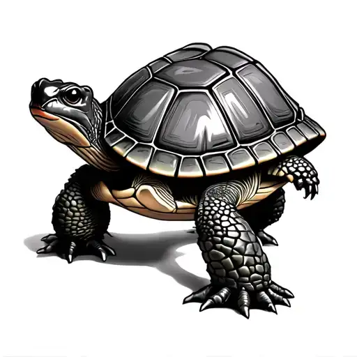 Turtle In A Croc Shoe