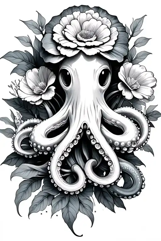 Flowers Octopus Wrapped Strong