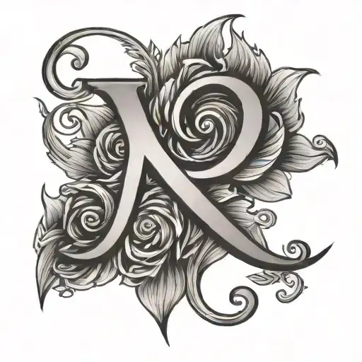 Initials J And K Together Symbolizing Eternal Friendship And Love