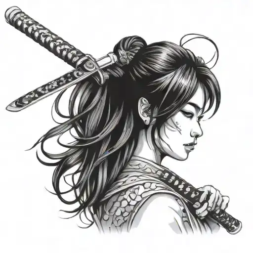 Japan Girl With Katana