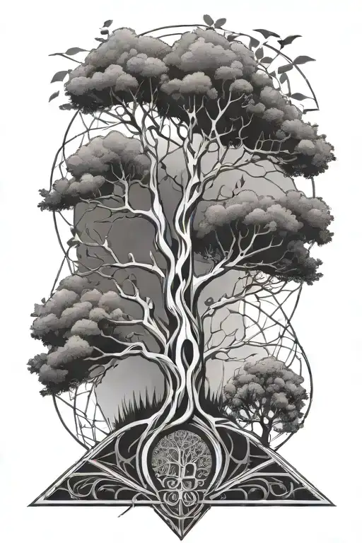 Tree Of Life Geometric Sleeve