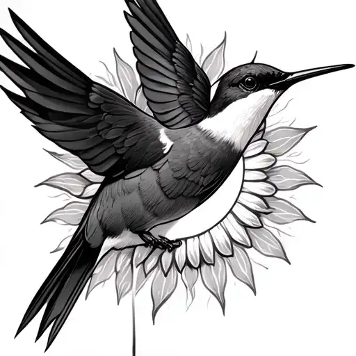 Sun And Colibri Elegant