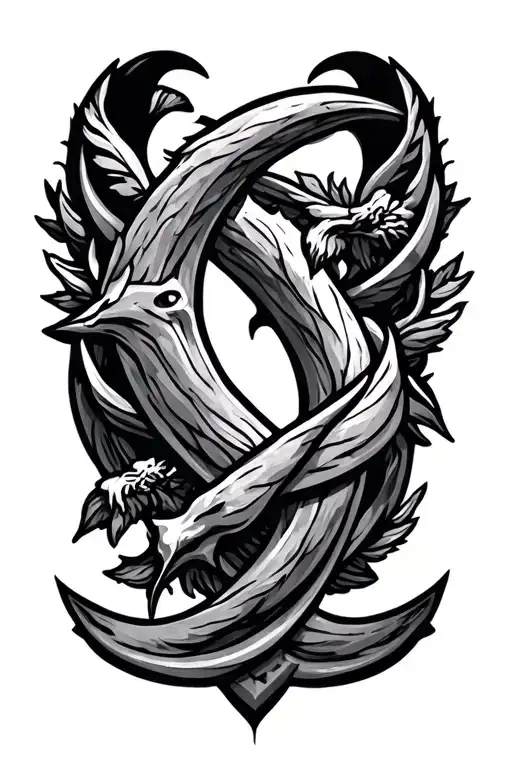 Italian Sagittarius Sign Intertwined