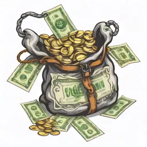 Money Bag Overflowing