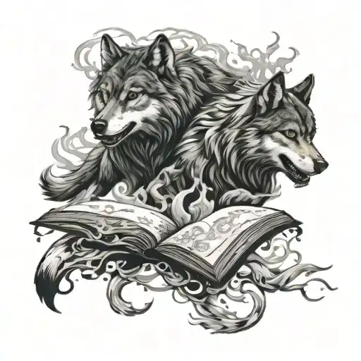 Book Smoke Couple Of Wolves Chasing Him Away