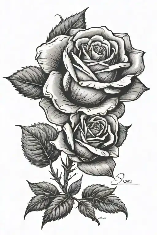 Rose With Date Written And Name Jade