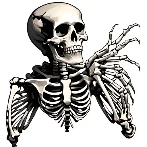 Skeleton With Bisceps