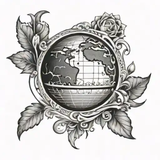 Half Moon Globe