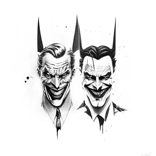 Batman And Joker Half And Half